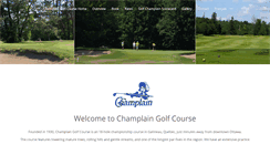 Desktop Screenshot of golfchamplain.com