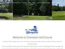 Tablet Screenshot of golfchamplain.com